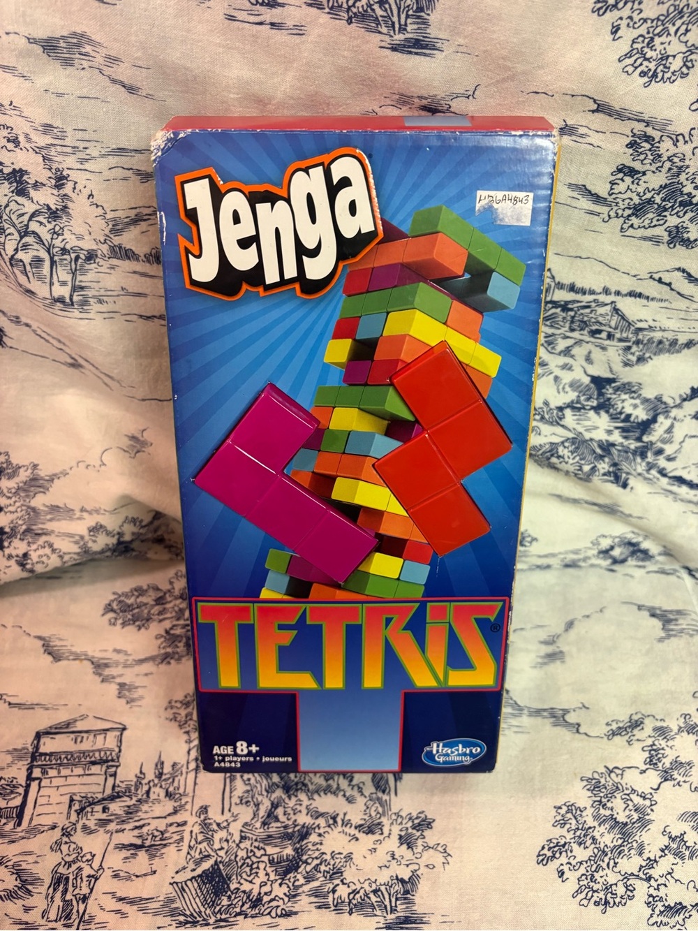 Hasbro Board Game Jenga - Tetris Box Complete 47 Game Blocks ~no Instructions~